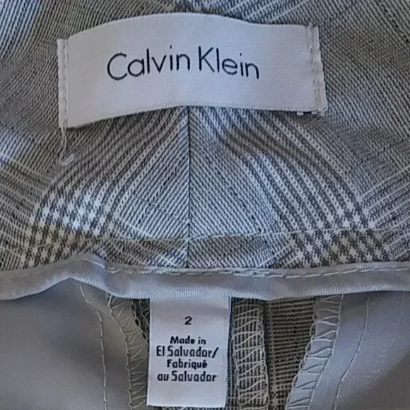 Calvin Klein Capri Pants Plaid Size 2 - Picture 10 of 16